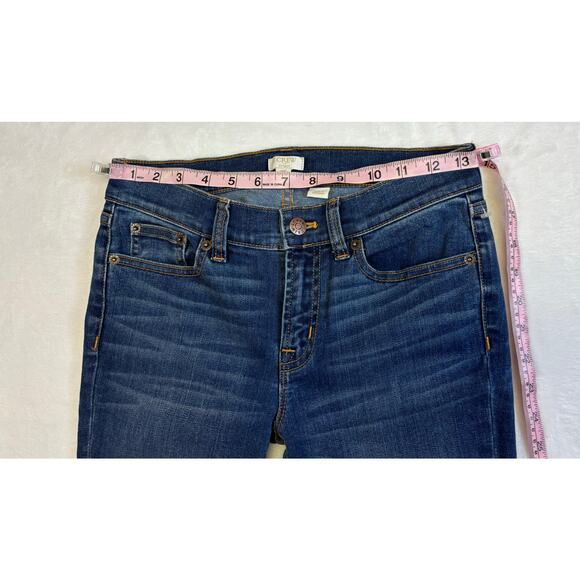 J.Crew Stretch Size 25 B8320 Medium Wash Toothpick Skinny Jeans - Picture 5 of 9